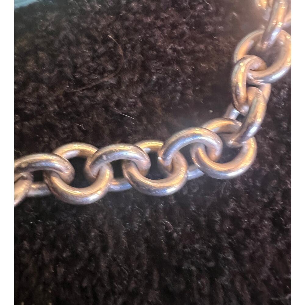 Tiffany & Co Sterling Silver Round Link Bracelet 925 - Picture 5 of 5